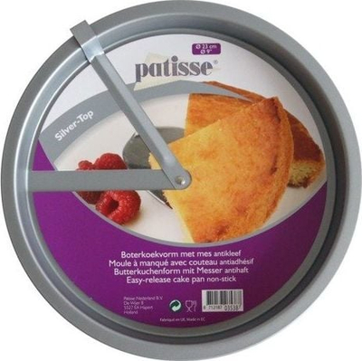 Kallëp torte Patisse Silver Top, 23 cm, çelik me veshje jo ngjitëse, argjend