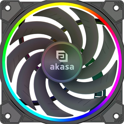 Ventilator kasë Akasa SOHO AR12, 120mm, RGB, i zi
