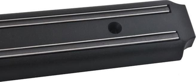 Shirit magnetik Iso Trade, 32.5 cm, për thika edhe vegla, i zi