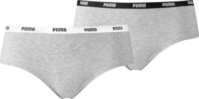 Mbathje hipster për goca Puma Hipsters 2 Pack 603022001-328, set me 2 palë, përbërje pambuk modal elastan, gri