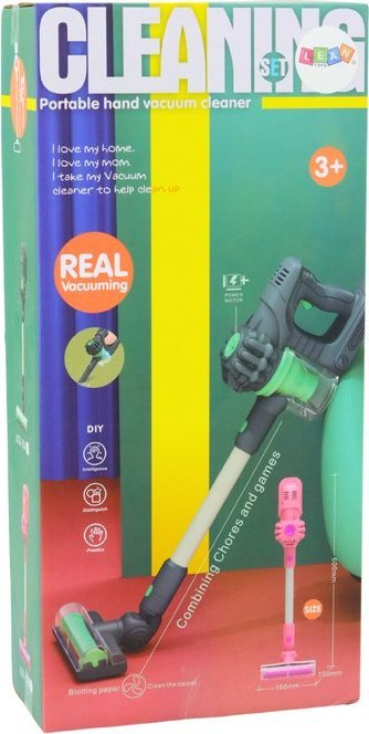 Fshesë lodër pastrimi Cleaning Set, me drita dhe zëra, rozë