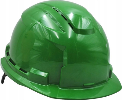 Helmetë mbrojtëse Milwaukee Bolt 100, me vrima ajrimi, me rrip nën mjekër, jeshile