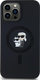 Maskë telefoni Karl Lagerfeld për iPhone 13 Series, silikoni, me figurë dekorative, e zezë