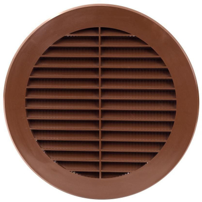 Grilë ajrosje Euro3plast D150, 150mm, ngjyrë kafe