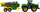 Lodër traktor fermë Lean Toys Farm Tractor Set, metal die cast, me rimorkio spërkatëse, jeshil