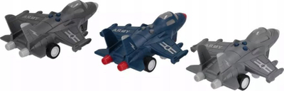 Avion lodër MEGA CREATIVE 545151, 17 cm, me drita edhe zëra, gri