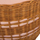 Tavolinë ndihmëse VILHENA HM18166, fiber cement, rattan, rozë natyrale