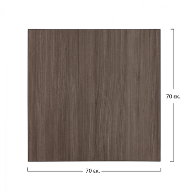 Pllakë tavoline MDF, 70×70 cm, carbon black (HM8438.01), zezë