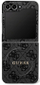 Mbulesë telefoni Guess 4G Collection Leather MagSafe, për Samsung Galaxy Z Flip7, lëkurë, e zezë