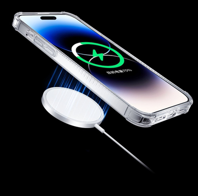 Këllëf telefoni Kingxbar PQY Go Out për iPhone 14 Plus, me MagSafe, i zi