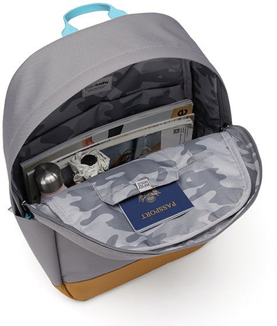 Ранец Pacsafe GO 25L, џеб за лаптоп 13\", RFID заштита, боја камен
