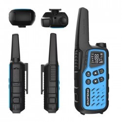Radiolidhje walkie talkie Baofeng BF-T25E, set 2 copë, 16 kanale, blu