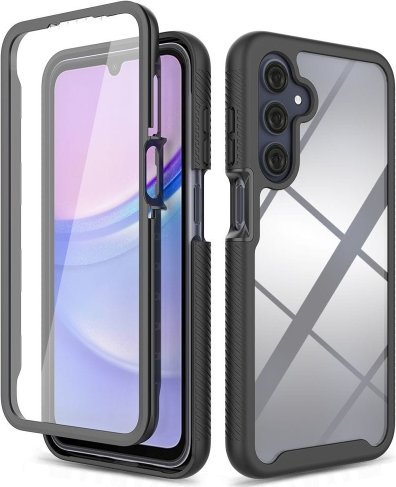 Mbulesë telefoni Tech-protect DEFENSE360 Galaxy A16 4G 5G, me xham hibrid, e zezë