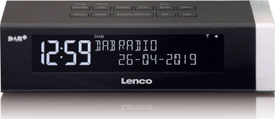 Radio-alarma Lenco CR-630BK, DAB / DAB Plus / FM, ekran LCD, e zezë