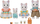 Set lodrash Sylvanian Families 5738 Latte Cat Family, 4 kukulla, me aksesorë
