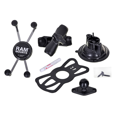 Mbajtës telefoni për veturë Ram X-Grip RAM-B-166-UN10U, universal, me vakum, i zi