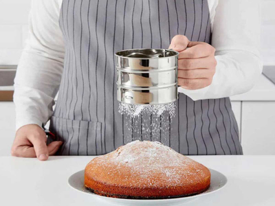 Sitë mielli Blaumann, çelik inox, 10 cm, e argjendtë