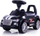 Makina lodër Milly Mally Ride-on Racer CZ9458, me timon dhe borie, e zezë
