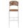 Stool bar alumini HM5789.01, bardhë/ bezhë