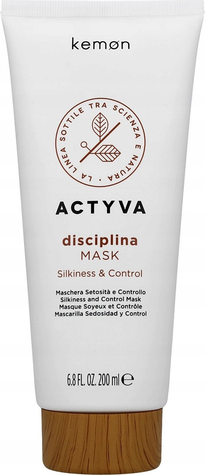 Maskë flokësh Kemon Actyva Disciplina, për flokë të ashpër edhe të çrregullt, 200 ml