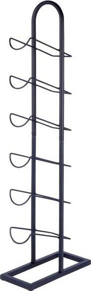 Raft vere Loft, për 6 shishe, metal, i zi