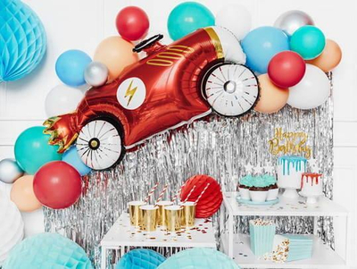 Balon folie PartyDeco Car, 93x48cm, shumëngjyrëshe