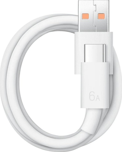 Kabllo USB Huawei SuperCharge LX04072043, USB A me USB C, 6A 66W, e bardhë