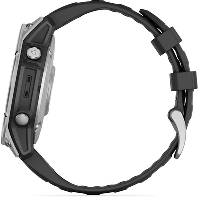Orë inteligjente Garmin Fenix E, 1.3", GPS, çelik inoks, e zezë