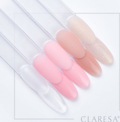 Гел за градење нокти Claresa Soft&amp;Easy Champagne, UV/LED, 45 g, боја шампањ со сјај