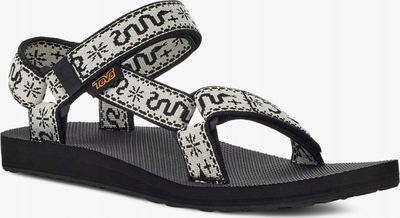 Sandale Teva Original Universal Slingback për goca, EVA, Bandana bardhë e zezë