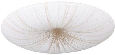 Plafon LED EGLO Nieves 1, Ø31cm, me pamje tavan-i dekorative, i bardhë