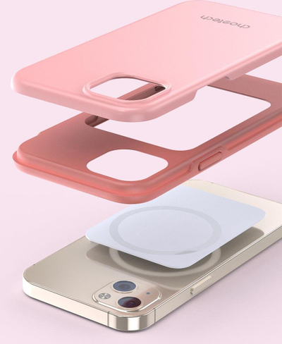 Kuti mbrojtëse Choetech për iPhone 13, PC+TPU, MFM, rozë