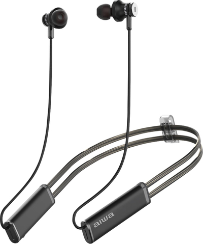 Kufje in ear wireless Aiwa ESTBTN-880, Bluetooth, me mikrofon, me ngjyrë të zezë