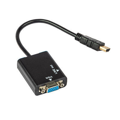 Kabllo pershtates HDMI ne VGA dhe AUX TECH TIME TT24013