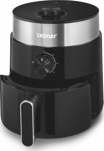 Fritezë me ajër të nxehtë Zelmer ZAF2500, 1200W, 2.5L, e zezë argjendi