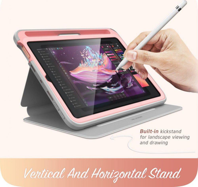 Kuti mbrojtëse tableti I-Blason Cosmo, për iPad Mini 6 8.3", me stand, mermer rozë