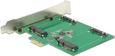 Kartë kontrolli DeLOCK 89479, PCIe 2.0 x1, 2x mSATA, SATA 6Gb/s