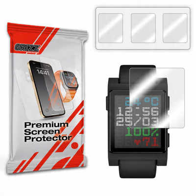 Folie mbrojtëse hydrogel për orë Pebble Core Time 2, set 3 copë, transparente