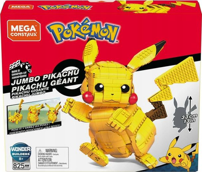 Set ndërtimi Mega Bloks Pokémon Pikachu FVK81, 30 cm, mbi 800 pjesë, shumëngjyrësh
