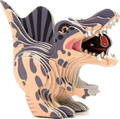 Puzzle 3D kartoni Spinosaurus, model dinozauri, 3+ vjeç, shumëngjyrësh