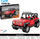 Set ndërtimi CaDA C52027W Adventure Off-Roader, 317 copa, mekanizëm me tërheqje mbrapa, i kuq