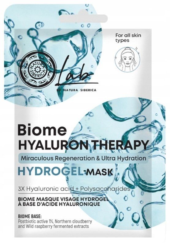 Maskë fytyre Natura Siberica Lab Biome Hyaluron Therapy, hidrogel, hidratuese