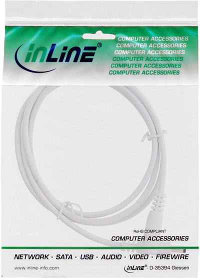 Kabllo zgjatues InLine DC, 4.0x1.7mm, 3m, e bardhë