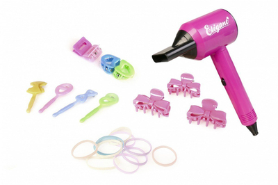 Set lodrash flokësh Artyk Toy Hairstyling Set, kokë për krehje, shumëngjyrëshe