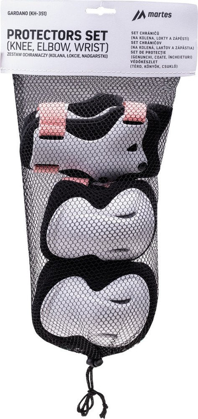 Set mbrojtës për kalamajt Martes Gardago Jr Protectors 92800488376, 6 copa, i zi
