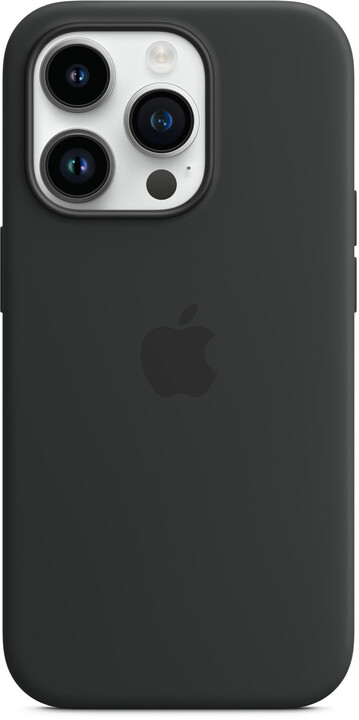 Силиконска маска Apple со MagSafe за iPhone 14 Pro, темно сина боја