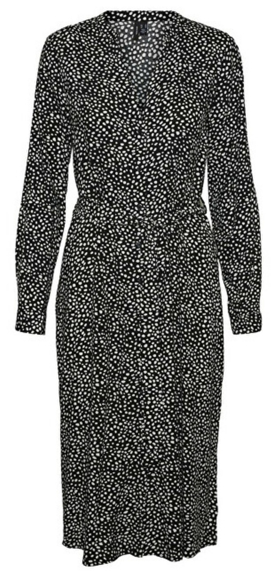 Fustan Vero Moda Regular Fit, bardhë/zi