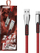 Kabllo karikimi Somostel SMS-BW02, USB në Micro USB, 1m, e kuqe