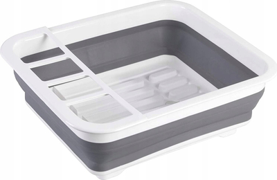 Raft enësh Wenko Grey, palosës, plastik, gri