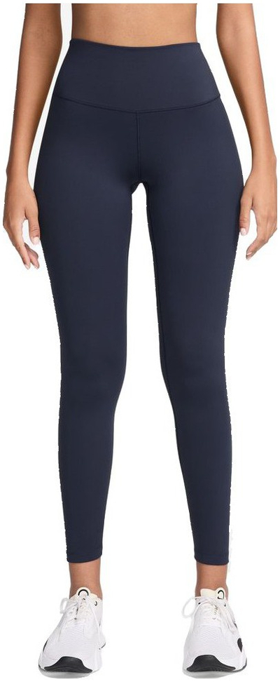 Legginsa Nike One High-Waist për femra, bel i lartë, teknologji Dri FIT, blu obsidian e zezë
